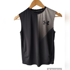 Under Armour Black and White Tank Top Size Youth Medium